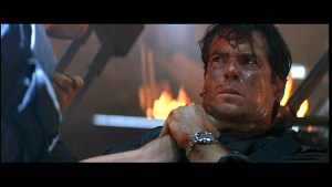 Bond takes a beating at the hands of Stamper